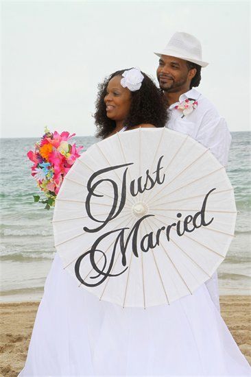 Miami Beach Wedding Parasol Example Affordable Beach Weddings