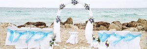Wedding arch at the beach