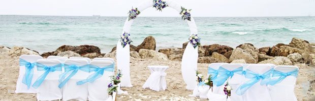 Wedding arch at the beach